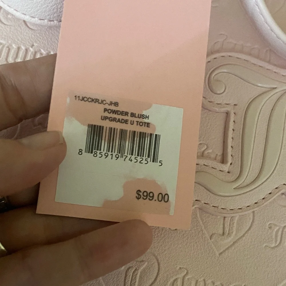 Juicy Couture Light Pink Embossed Tote NWT